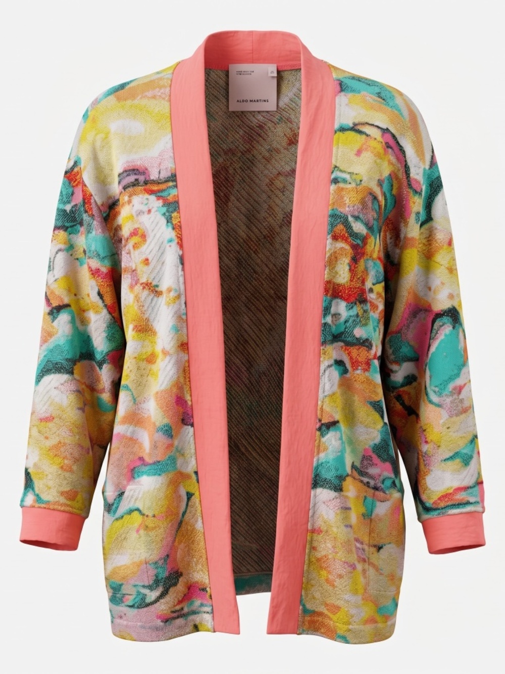 Colourful Aldo Martins kimono style light cardigan size medium